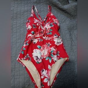 Size small floral swim suit